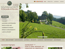 Tablet Screenshot of hanselehof.de